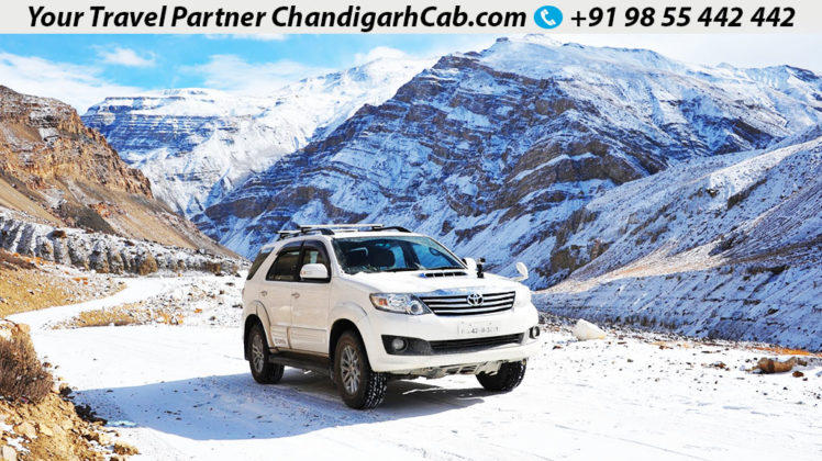 One way Chandigarh to Leh Ladakh Toyota Fortuner Taxi
